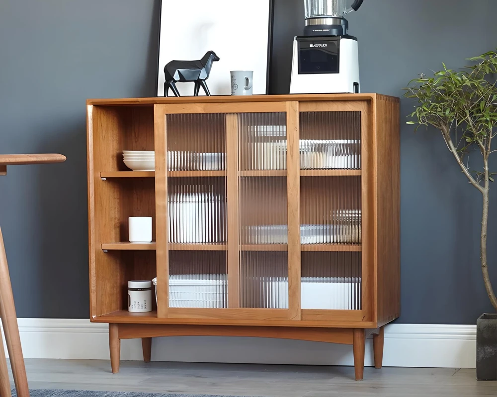 sideboard buffet cabinet glass doors